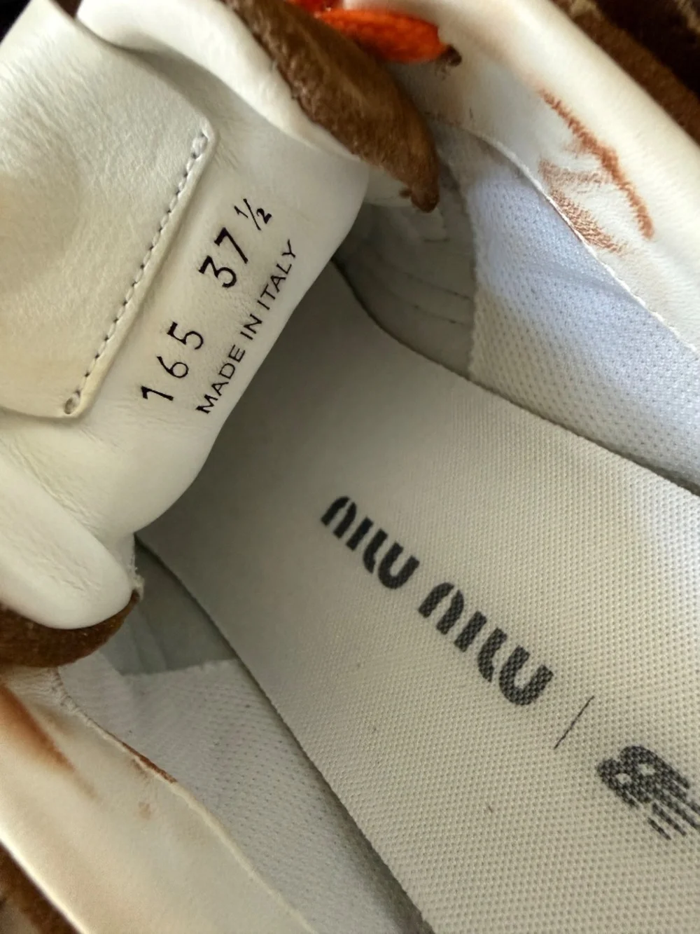 Miu Miu x New Balance Collaboration SL Suede Sneakers in Canella